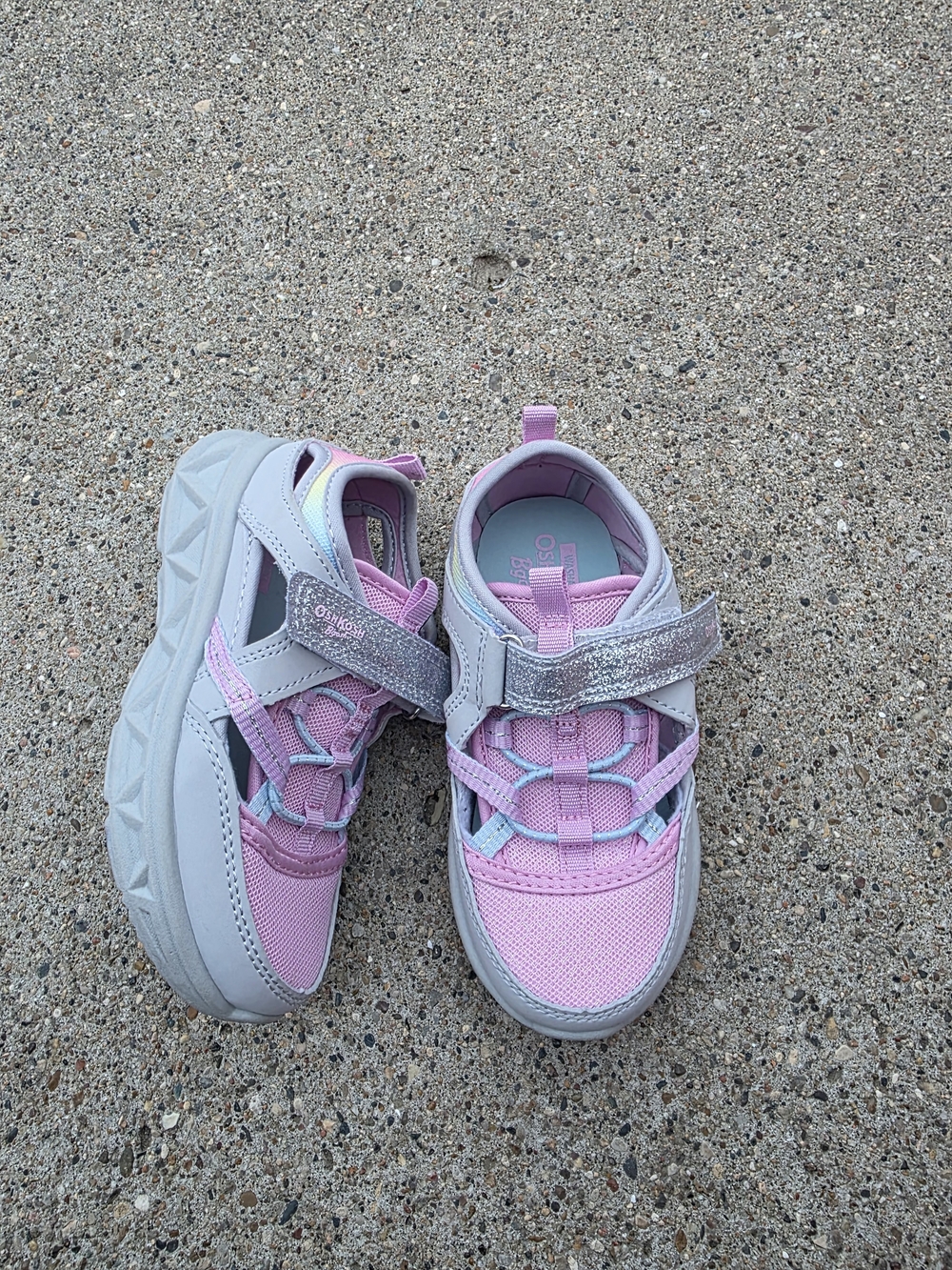 Oshkosh washable sandals With Pink Glitter Strap Girl 10k